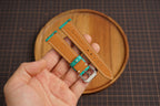 Bespoke Aqua Green Ostrich Leather Watch Strap