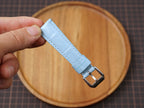 Bespoke Baby Blue Alligator Leather Watch Strap, Dress Watch Strap