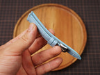 Bespoke Baby Blue Alligator Leather Watch Strap, Dress Watch Strap