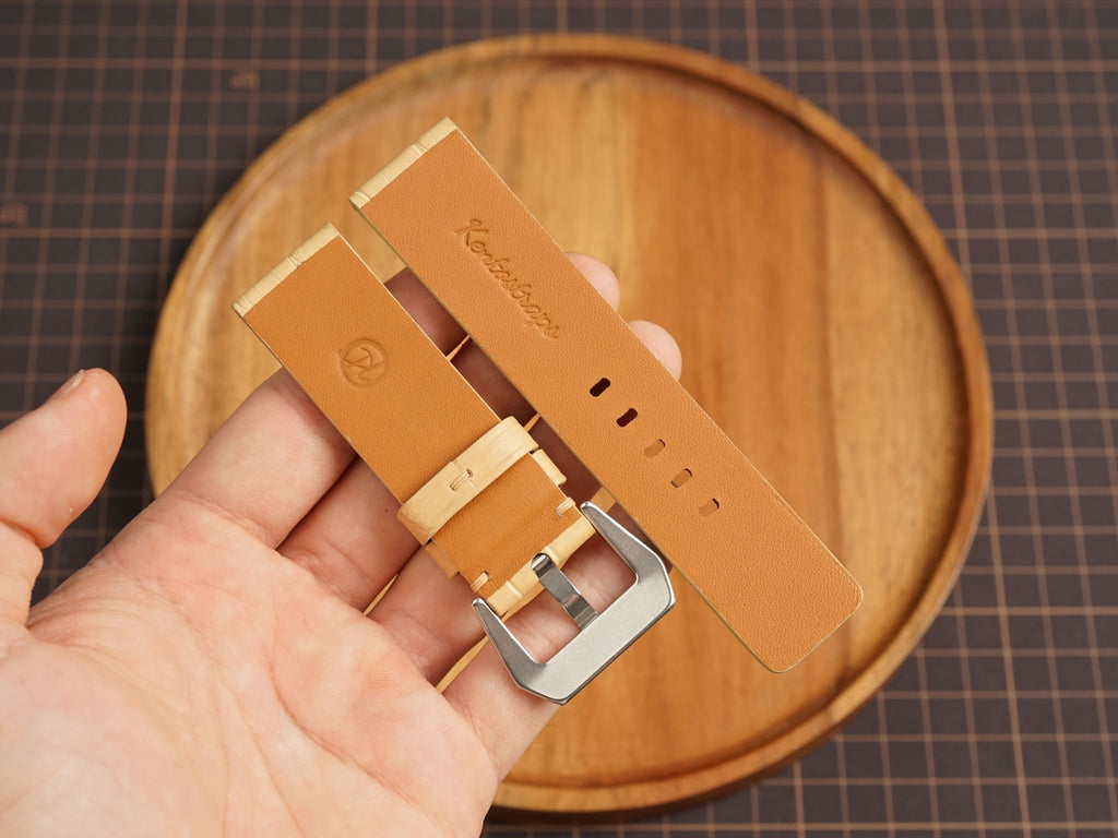 Bespoke Beige Alligator Leather Watch Strap for Panerai 20/22/24/26/27mm