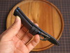 Bespoke Black Nubuck Babele Leather Watch Strap, Panerai Watch Band 20/22/24/26/27mm