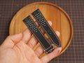 Bespoke Black White Rally Buttero Leather Watch Strap for Omega with Deployant Clasp