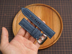 Handmade Blue Jean Denim Watch Strap for Panerai 20/22/24/26/27mm