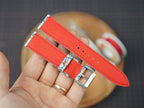 Bespoke Blue Red Yellow Exotic Alligator Leather Watch Strap, Dress Watch Band