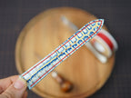 Bespoke Blue Red Yellow Exotic Alligator Leather Watch Strap, Dress Watch Band