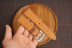 Bespoke Brown Exotic Leather Watch Strap, Nubuck Leather Watch Strap for Panerai 20/22/24/26/27mm