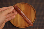 Bespoke Brown Ostrich Leather Watch Strap for Panerai 20/22/24/26/27mm