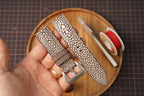 Bespoke Brown Single Pearl Stingray Leather Watch Strap for Panerai 20/22/24/26/27mm