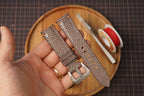 Bespoke Brown No Pearl Stingray Leather Watch Strap for Panerai 20/22/24/26/27mm