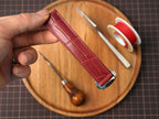 Bespoke Burgundy Alligator Leather Watch Strap for Omega with Deployant Clasp