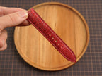 Bespoke Burgundy Chicken Leg Leather Watch Strap, Dress Watch Band