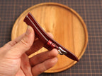 Bespoke Burgundy Chicken Leg Leather Watch Strap, Dress Watch Band