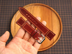 Bespoke Burgundy Shell Cordovan Leather Watch Strap for JLC 16/17/18/19/20/21mm