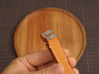 Bespoke Camel Brown Calf Leather Watch Strap for Cartier Santos, Roadster, Dumont