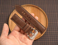 Bespoke Chocolate Brown Pueblo Leather Watch Strap for Panerai 20/22/24/26/27mm