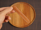 Bespoke Cognac Brown Calf Leather Watch Strap for Omega with Deployant Clasp