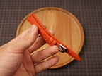 Bespoke Coral Orange Alligator Leather Watch Strap, Dress Leather Watch Band