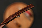 Bespoke Dark Brown Ostrich Leather Watch Strap