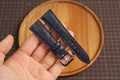 Bespoke Dark Navy Ostrich Leather Watch Strap