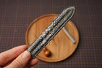 Bespoke Double Padded Navy Gray Ostrich Leather Watch Strap