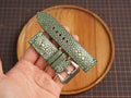 Bespoke Double Pearl Olive Stingray Leather Watch Strap for Panerai 20/22/24/26/27mm
