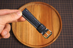 Bespoke Bronze Navy Exotic Leather Watch Strap