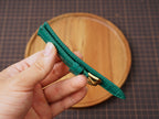 Bespoke Glossy Dark Green Alligator Leather Watch Strap, Dress Watch Strap