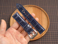 Bespoke Glossy Navy Alligator Leather Watch Strap for Panerai 20/22/24/26/27mm