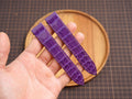 Bespoke Glossy Purple Alligator Leather Watch Strap for Cartier Santos, Roadster