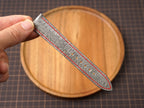 Bespoke Gray Chicken Leg Leather Watch Strap with Twist Red Stitching, Dress Watch Band
