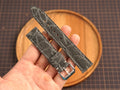 Bespoke Gray Nubuck Exotic Leather Watch Strap, Dress Watch Band