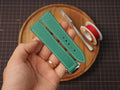 Bespoke Green Epsom Leather Watch Strap for Omega with Deployant Clasp