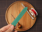 Bespoke Green Epsom Leather Watch Strap for Omega with Deployant Clasp