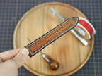 Bespoke Hand-dyed Patina Brown Leather Watch Strap, Panerai Watch Band 20/22/24/26/27mm