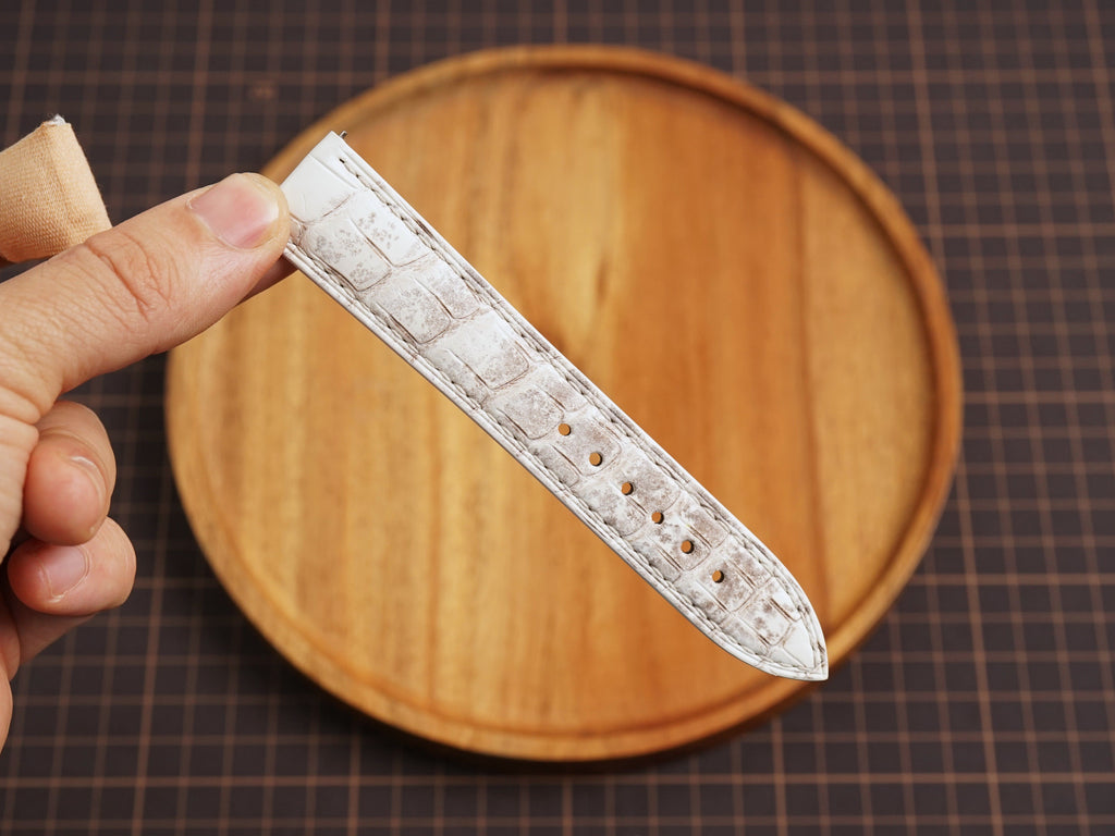 Bespoke Himalayan Alligator Leather Watch Strap, Dress Watch Strap