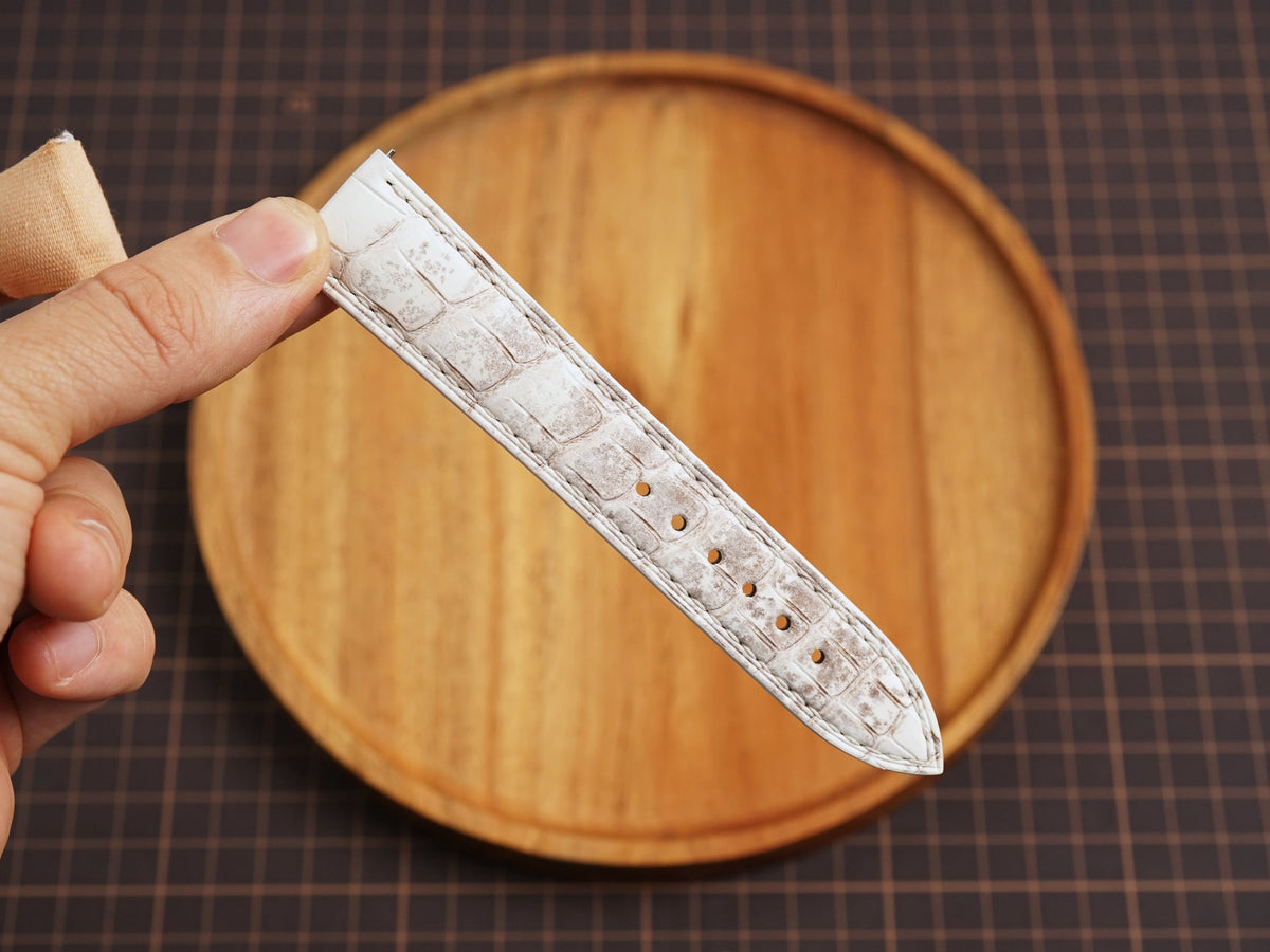 Bespoke Himalayan Alligator Leather Watch Strap, Dress Watch Strap