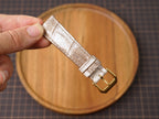 Bespoke Himalayan White Alligator Leather Watch Strap, Dress Watch Strap