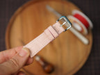 Bespoke Light Pink Alligator Leather Watch Strap, Dress Watch Band