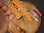 Bespoke Matte Black Alligator Leather Watch Strap for Cartier Santos, Roadster, Dumont