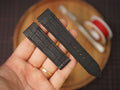 Bespoke Matte Black Alligator Leather Watch Strap for Cartier Santos, Roadster, Dumont