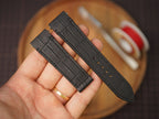 Bespoke Matte Black Alligator Leather Watch Strap for Cartier Santos, Roadster, Dumont