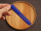 Bespoke Blue Orange Beaver Tail Leather Watch Strap for Panerai 20/22/24/26/27mm