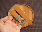Bespoke No Pearl Turquoise Stingray Leather Watch Strap for Panerai 20/22/24/26/27mm