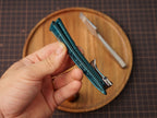 Bespoke Ocean Blue Alligator Leather Watch Strap for Omega with Deployant Clasp