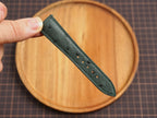 Bespoke Olive Green Ostrich Leather Watch Strap
