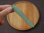 Bespoke No Pearl Olive Stingray Leather Watch Strap, Dress Watch Strap