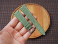 Bespoke No Pearl Olive Stingray Leather Watch Strap, Dress Watch Strap