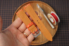 Bespoke Orange Double Pearl Stingray Leather Watch Strap 16/17/18/19/20/21/22/23/24/26/27mm