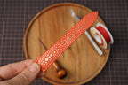 Bespoke Orange Double Pearl Stingray Leather Watch Strap 16/17/18/19/20/21/22/23/24/26/27mm