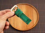 Bespoke Patina Green Leather Watch Strap for Panerai 20/22/24/26/27mm